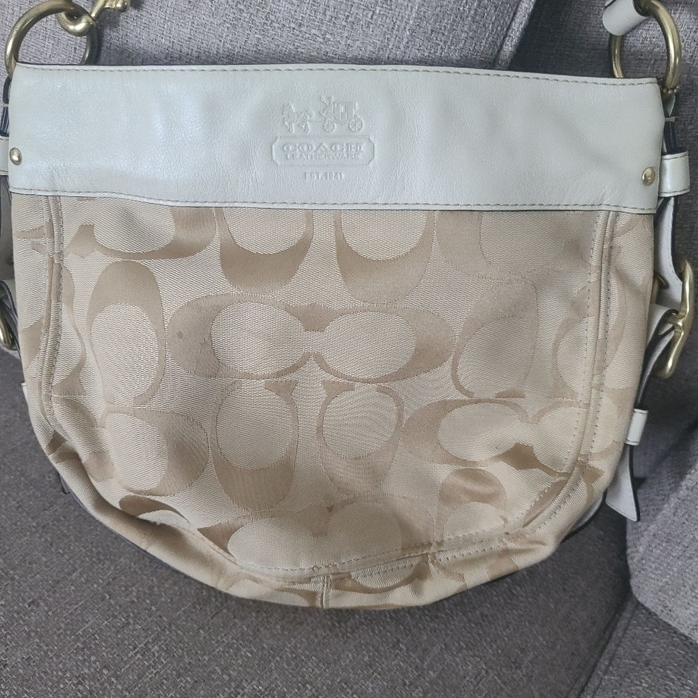 Beige Coach bag